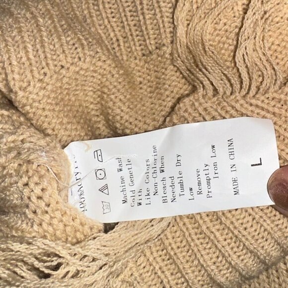 Cropped Daisy Floral Print V Neck Long Sleeve Personality Sweater Ribbed Trim - Picture 11 of 15